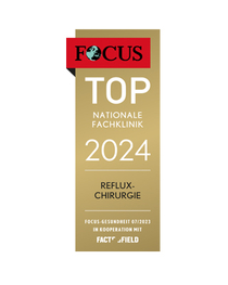 FOCUS-Siegel "Top Nationale Fachklinik 2024 für Refluxchirurgie"