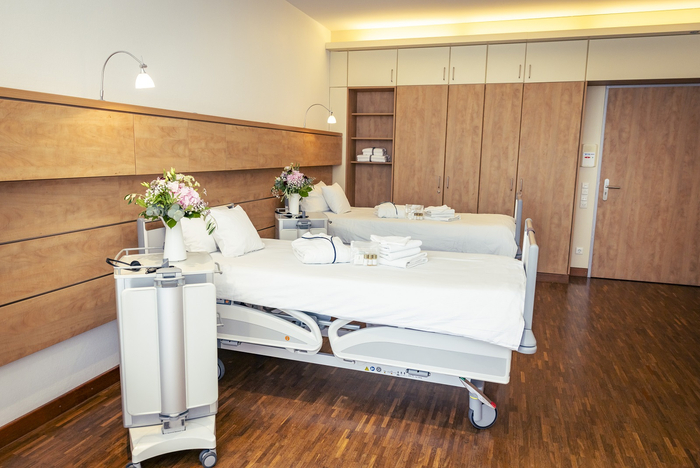 Zweibett-Wahlleistungszimmer im St. Anna Hospital Herne.